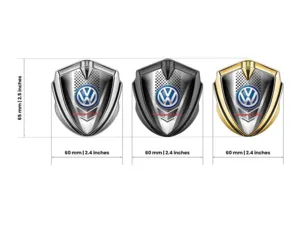 VW Emblema Fender Badge Stile Minimale Look Lusso